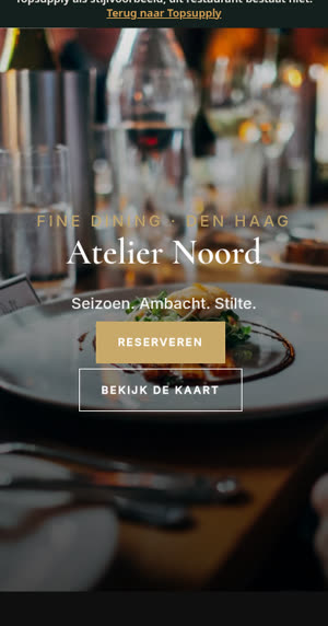 Schermafbeelding van voorbeeldontwerp Atelier Noord